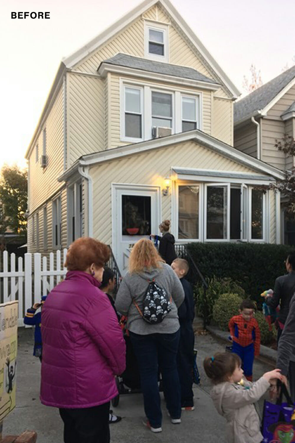 house exterior before renovation